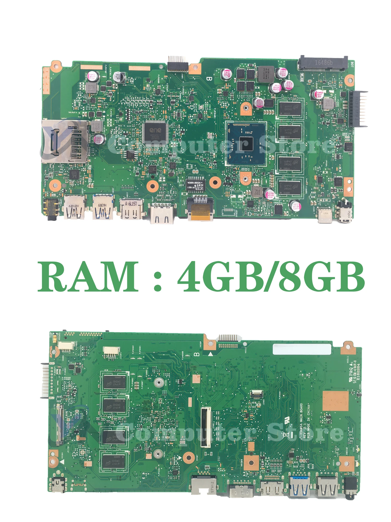 Placa base X540SA para ASUS PLACA X540SAA X540S F540S X540 REV 2,1 N3050 N3700 N3710 CPU 2G/4GB/8G placa base para ordenador portátil - imagen 2