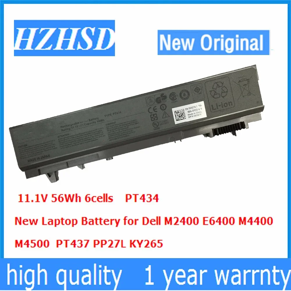 PT434 11,1 V 56Wh batería Original del ordenador portátil para Dell E6400 E6410 E6500 E6510 PT435 KY477 FU274 FU571 MP303 NM633 MP307 NM631