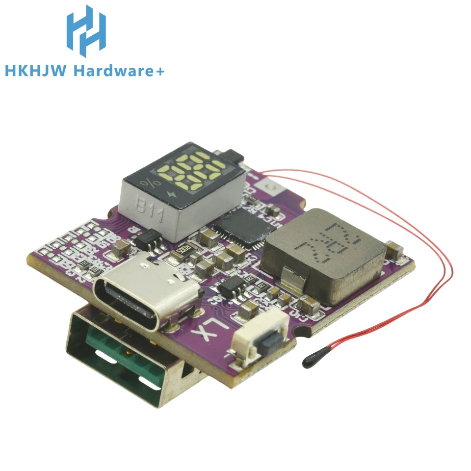 Placa de circuito del módulo de energía móvil de carga rápida bidireccional del banco de energía de 22,5 W con soporte USB Digital/ligero tipo C PD/QC3.0 2,0 - imagen 4