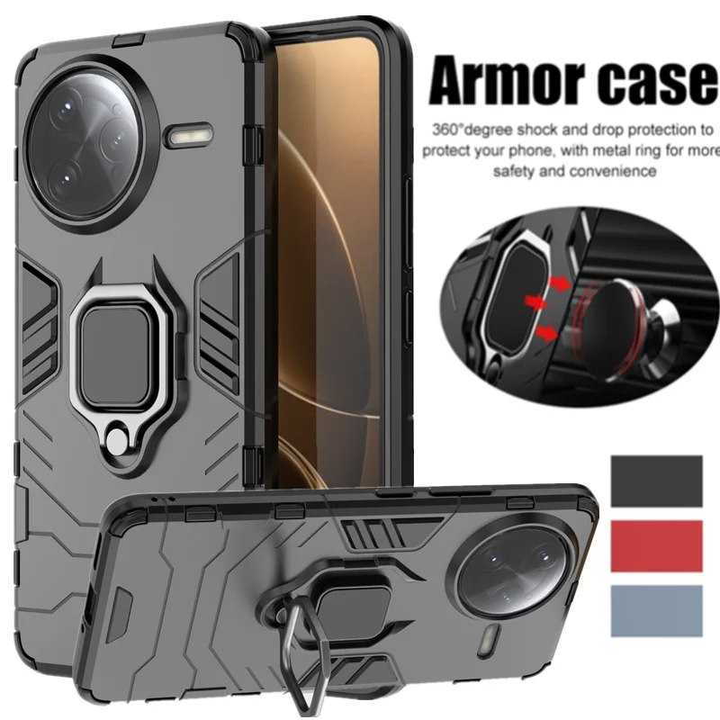 Funda con soporte para Xiaomi Poco F7 Ultra F7 Pro 5G, funda con soporte de anillo, soporte magnético, Fundas Coque