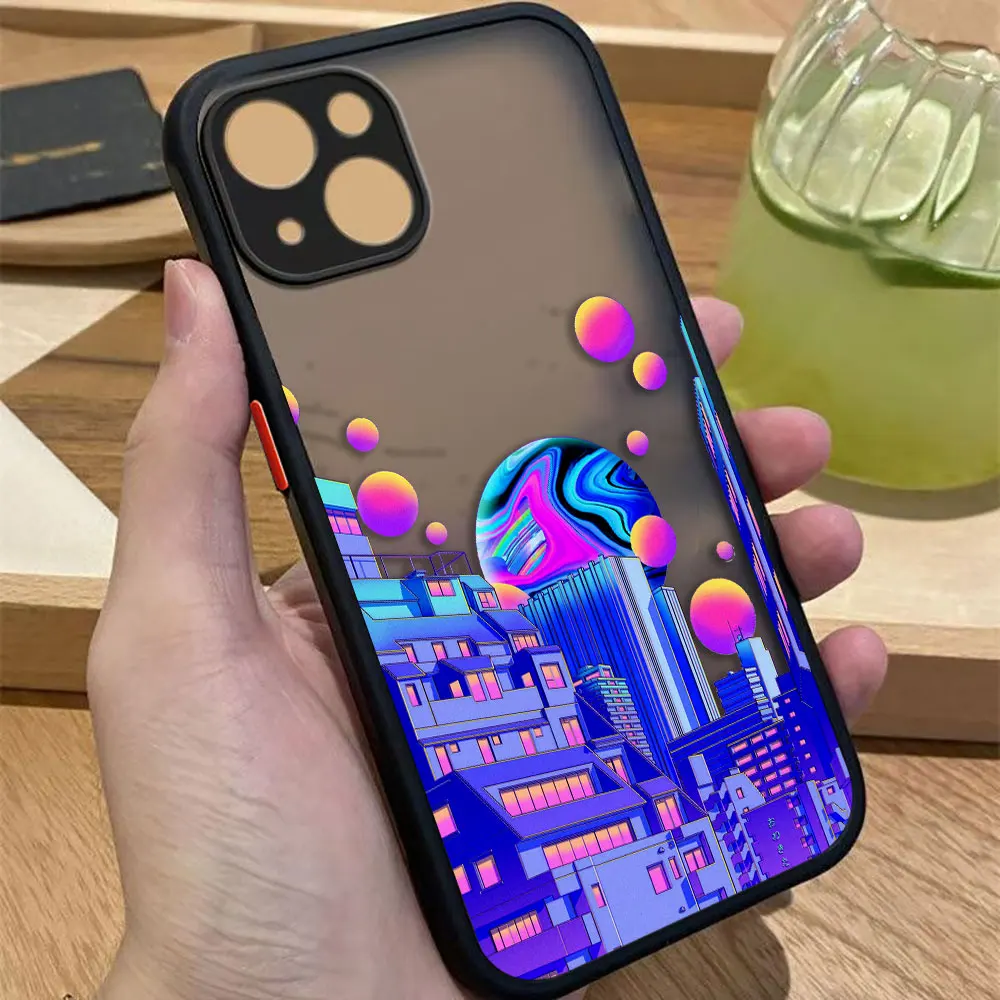 Funda de teléfono mate con flor de cerezo y puesta de sol para OPPO A98 A94 A93 A92 A91 A78 A74 A73 A58 A57 A55 A54 A53 A38 A17 A16 A9 A5X A5 - imagen 5