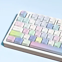 Teclas PBT ISO de perfil Cherry con leyendas laterales retroiluminadas