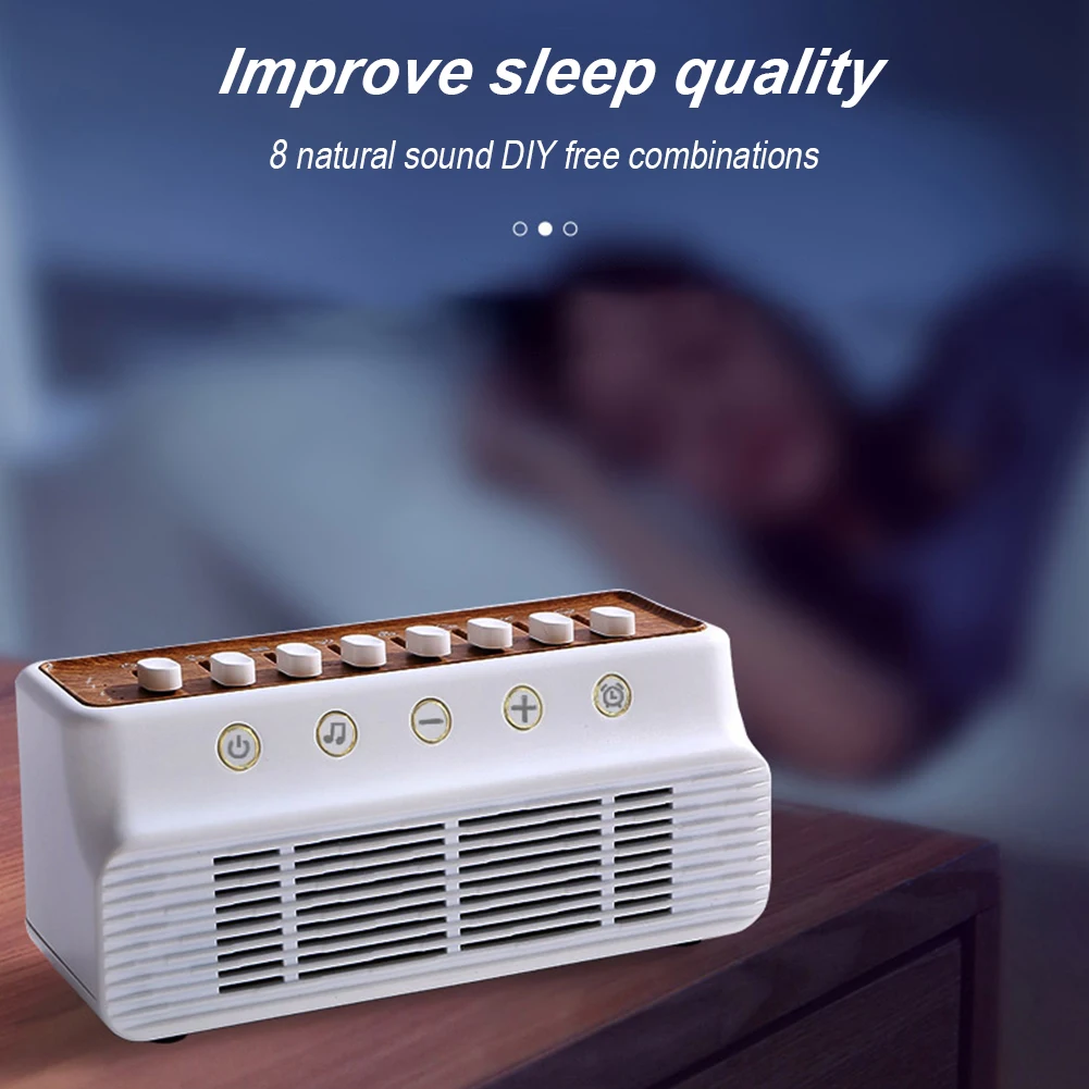 Máquina de sonido para dormir DIY, temporizador, altavoz BT portátil tipo C, máquinas para dormir con ruido blanco recargable para dormitorio, sala de estar y mesita de noche - imagen 2