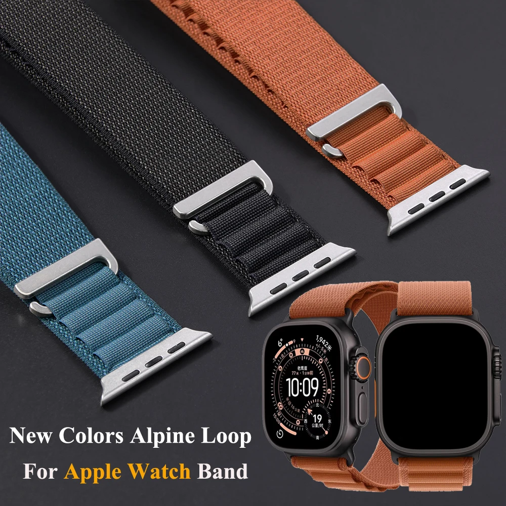 Correa Alpine Loop para Apple Watch Ultra 3 Band 49mm pulsera iWatch Series 11 10 42mm 46mm SE 3 40 44mm 8 9 45mm 41mm banda de nailon