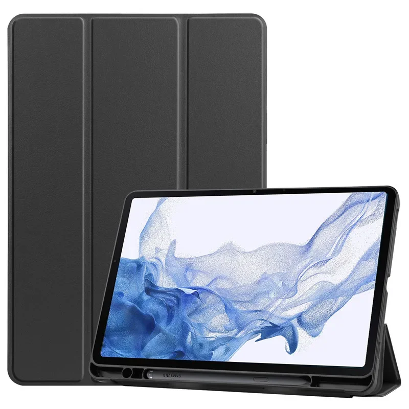Funda con Portalápices para Samsung Galaxy Tab S9 FE S9 FE +, Funda inteligente para Samsung Galaxy Tab S6 Lite S7 FE S8 A9 Plus