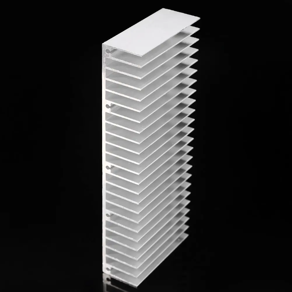 Disipador de calor de aluminio de 60x150x25mm, radiador de calefacción, disipación de calor, refrigeración para amplificador, luz LED COB, Transistor IC de potencia - imagen 3