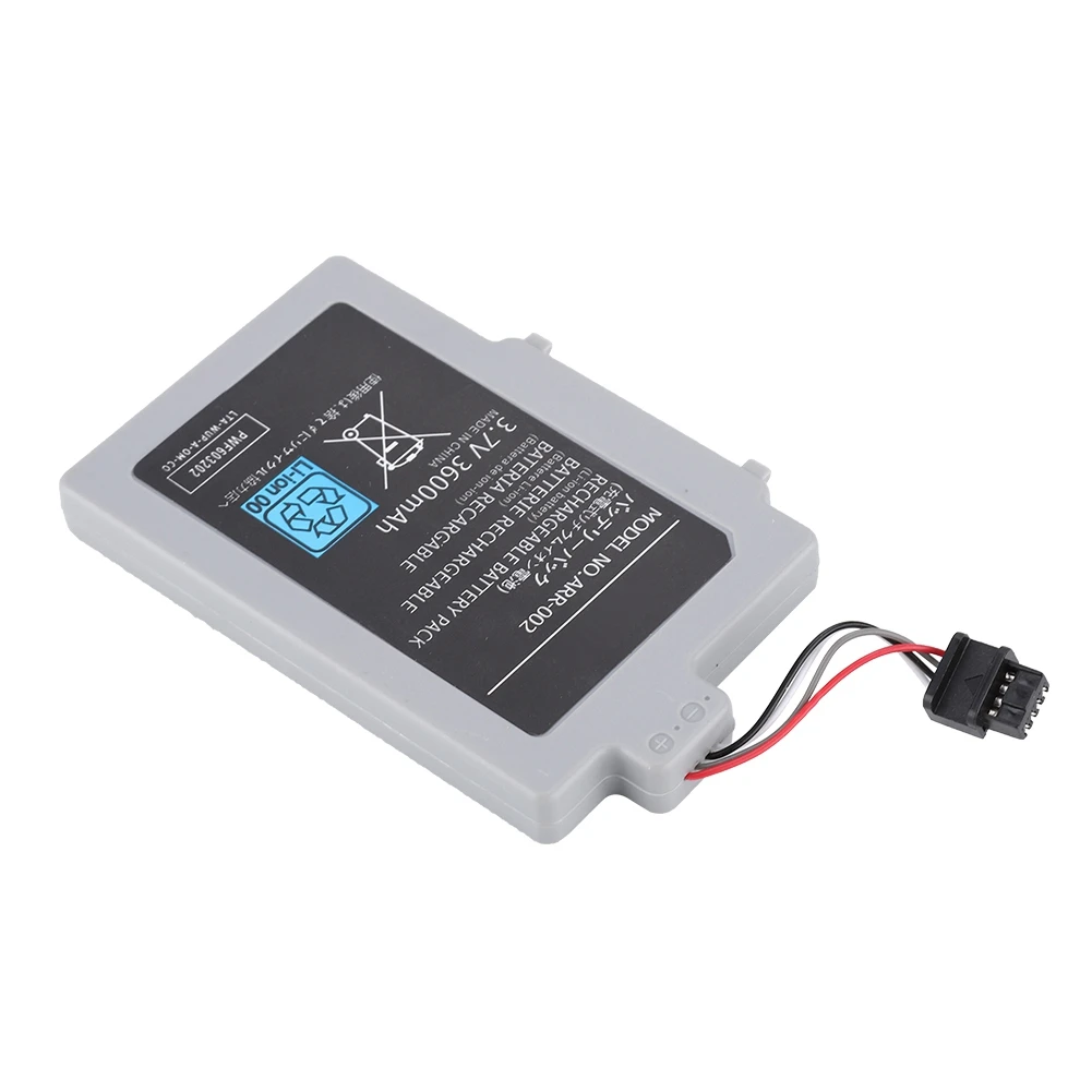 Batería de repuesto para controlador, batería de carga de 3,7 V y 3600mAh, batería para mando de Nintendo WIIU, batería con mango para controlador - imagen 3
