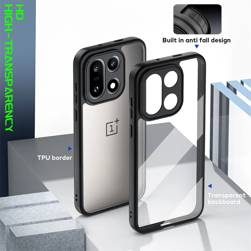 Para Oneplus 15 Funda Oneplus 15 5G Funda suave TPU marco PC carcasa de parachoques duradera Fundas protectoras traseras para teléfono en Oneplus 15 Funda - imagen 5