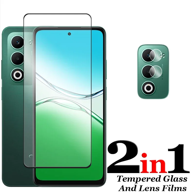 6 en 1 para OPPO A5 vidrio para OPPO A5 5G vidrio templado 2.5D cubierta completa pegamento HD Protector de pantalla para OPPO A5 4G película de lente - imagen 4