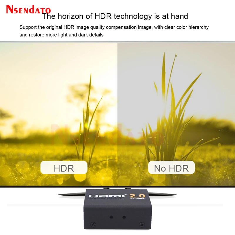 Mini repetidor extensor Compatible con HDMI 4K x 2K, 40M, 3D, 18Gbps, adaptador amplificador de señal HDMI 2,0 para Monitor de PC PS4 HDTV - imagen 5