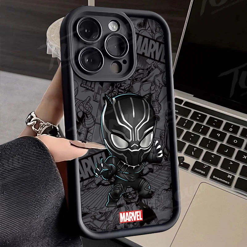 Funda de teléfono de silicona suave de Marvel Spider Man para iPhone 15 Pro Max 14 Max 13 ProMax 12 11 X XS XR 7 8 Plus SE 2020 contraportada - imagen 3