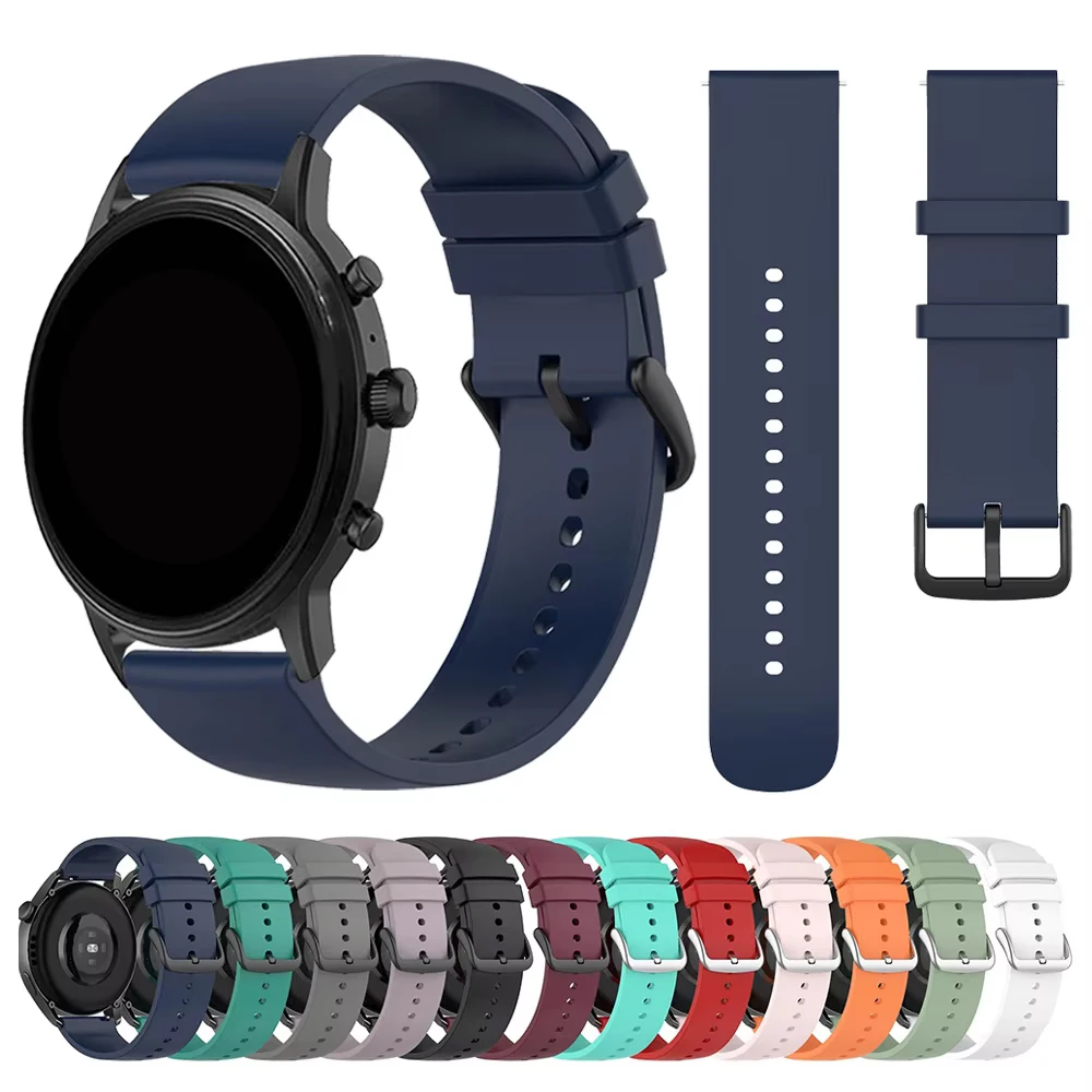 Correa deportiva de silicona para reloj inteligente Fossil GEN 6, 44mm, accesorios para Fossil GEN 5E 44mm / GEN 5 LTE 45mm 20mm 22mm