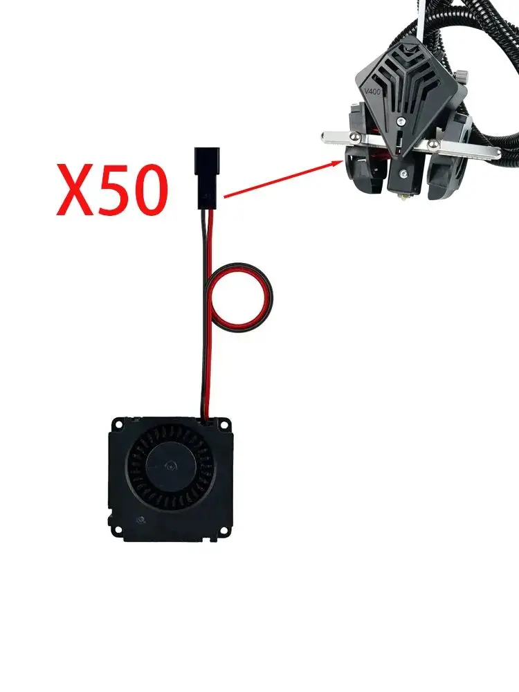 50 unids/lote Original FLSUN V400 pieza de impresora 3D efector Hotend accesorio 4510 Turbo ventilador - imagen 3