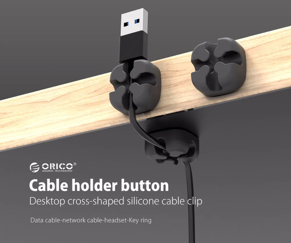Organizador de cables ORICO en color vibrante