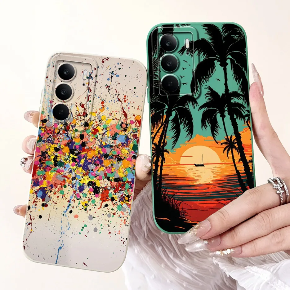 Para Realme C75 4G funda bonita de dibujos animados de lujo cubierta pintada de caramelo a prueba de golpes suave TPU funda de teléfono para Realme C75 C 75 RealmeC75 bolsas - imagen 5