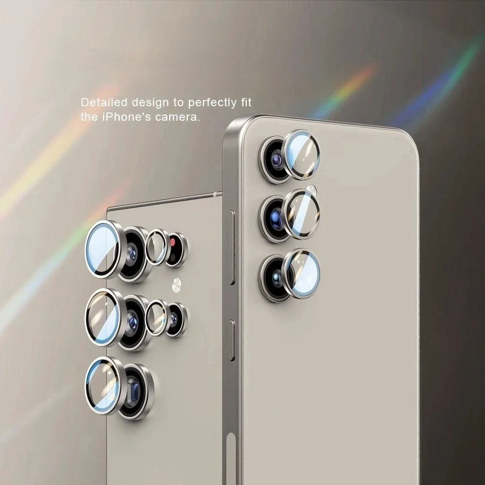 Anillo de cámara para Samsung Galaxy S25 S24 Plus S23 FE Protector de pantalla tapa de lente GlassS24 + S23 + S23 Fe lente trasera - imagen 5