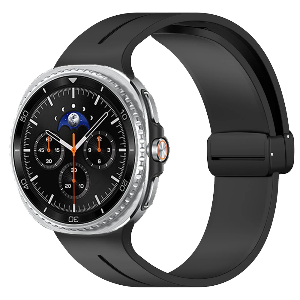 Pulseras deportivas con hebilla magnética para Samsung Galaxy Watch 8, pulsera clásica de silicona de 46mm, correa de repuesto para Galaxy Watch 8 40/44mm - imagen 5