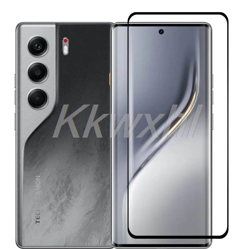 Pegamento completo curvo 3D para Tecno Camon 40 Pro, cubierta de vidrio templado de 6,78 ", película protectora de pantalla Camon40Pro Camon40 40Pro, 2 uds. - imagen 2