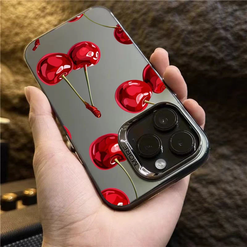 Para Xiaomi Poco X7 X6 X5 X3 M6 Pro Funda diseño cereza roja minimalista a prueba de golpes Funda de teléfono para Poco X7 F7 F6 F5 5G Funda - imagen 4