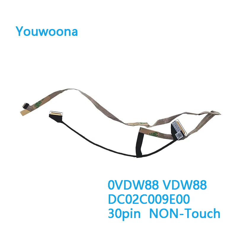 Nuevo Cable Original LCD EDP FHD para ordenador portátil para Dell ALIENWARE 17 R2 R3 sin contacto 0VDW88 VDW88 DC02C009E00