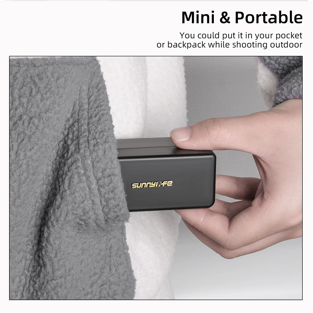 Estuche de almacenamiento portátil para cámara deportiva DJI Action 2, carcasa protectora de plástico impermeable, Mini bolsa de caja de transporte anticaída - imagen 3