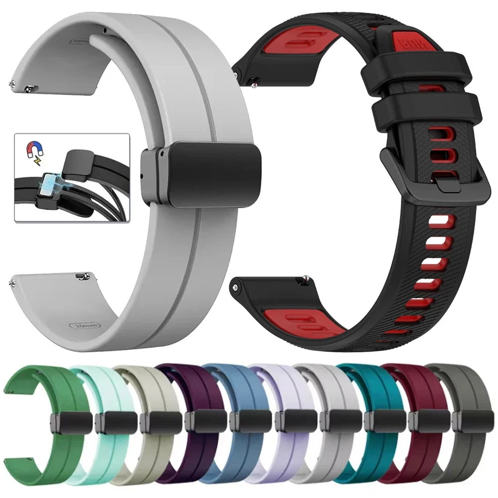 Correa deportiva de silicona de 20mm y 22mm para Amazfit BALANCE/Stratos 3 2S, Correa de reloj inteligente para Amazfit GTR/GTS/Bip, pulsera de repuesto