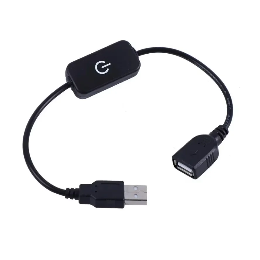 6 tipos de interruptor de atenuación de perilla LED DC 5V, cable de extensión USB hembra a macho con controlador giratorio de encendido y apagado, tiras de luces blancas y negras - imagen 4