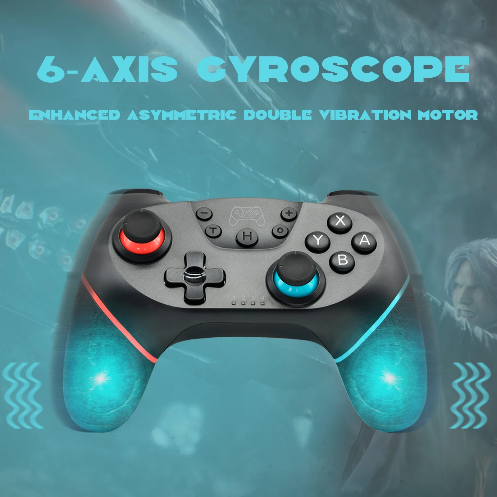 Control Bluetooth inalámbrico USB para Nintendo Switch y controlador OLED Lite Gamepad Joystick juego Pad PC Comando gatillo Kit de juego - imagen 4