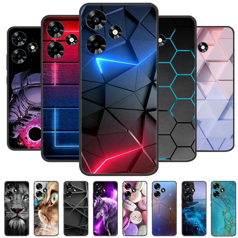 Funda de silicona a prueba de golpes para Infinix Hot 30, carcasa suave de TPU para teléfono, X6831, Hot30 Capa, coque de dibujos animados, 2023