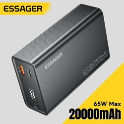 Batería Externa Essager 65W 20000mAh PD – Carga Rápida para Portátil