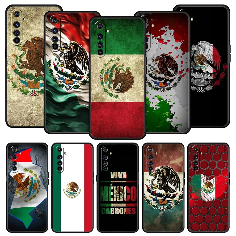 Funda de teléfono con bandera de México para Realme, 12, 11, 10, 9, 8, 5G, 7, 6, GT5, GT3, GT2 Pro Plus, C21, C11, C25, C35, GT Neo 2, 3, 3T, 5