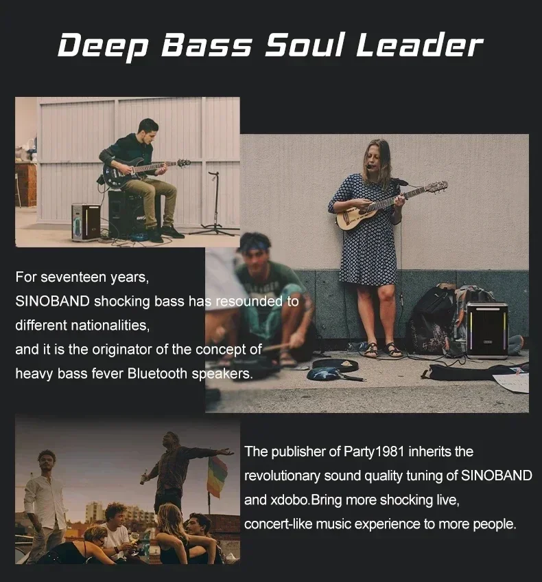 XDOBO Party 1981 300W Altavoz Bluetooth De alta potencia al aire libre impermeable portátil Karaoke fiesta altavoz bajo Caixa De Som 30000mAh - imagen 5