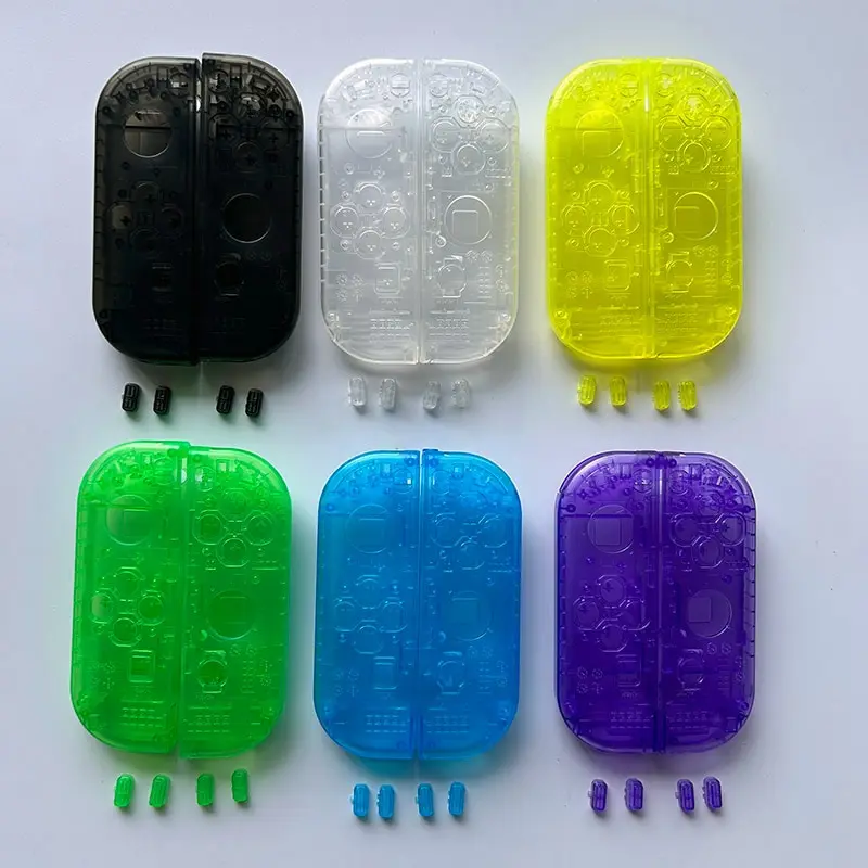 Cubierta de carcasa transparente de repuesto, botones SL SR para controlador Joy Con de Nintendo Switch NS - imagen 2