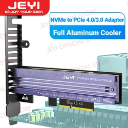 JEYI Adaptador M.2 NVMe a PCIe 4.0 – Disipador Aluminum