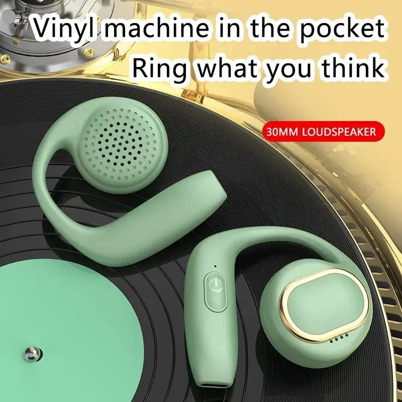 Altavoz de gran tamaño G19, cascos inalámbricos por Bluetooth, conducción de aire de doble oreja, batería de larga duración - imagen 2