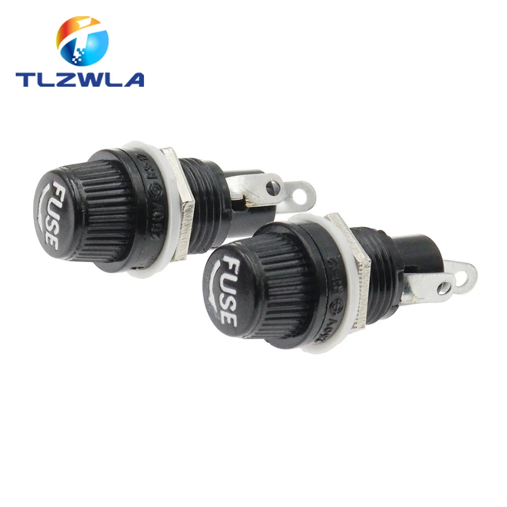 Portafusibles de 5 piezas/13, 5x20mm, 6x30mm, 10A, 125V/250V, montaje en Panel, resistente a altas temperaturas, cajas de fusibles de 5x20mm - imagen 2