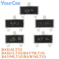 BAW56LT1G, diodo de conmutación SOT-23, 70 V y 200 mA