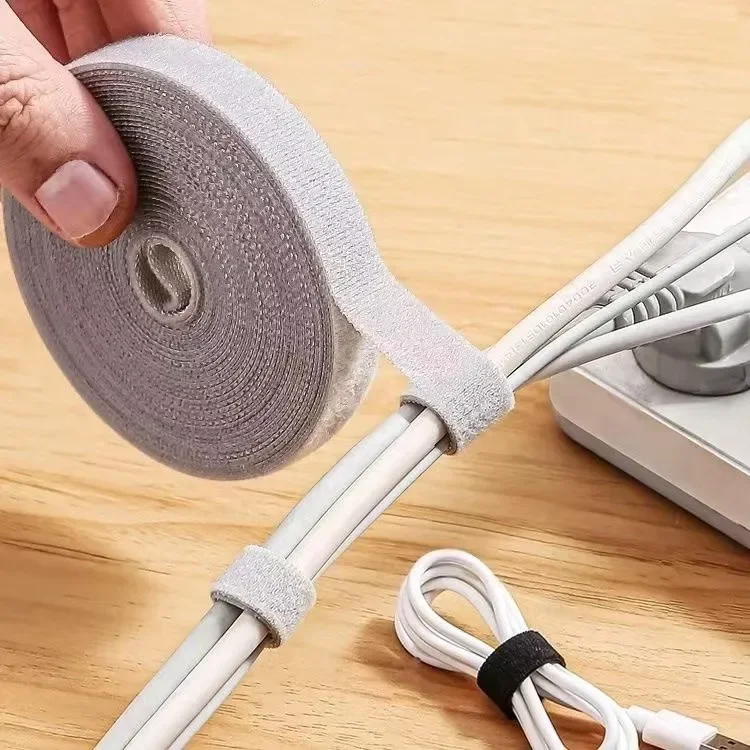 Organizador de cables de 1/5M, gestión de cables, cinta enrolladora de cables, auriculares, ratón, gestión de cables, Protector de bridas para iPhone, Xiaomi y Samsung - imagen 3