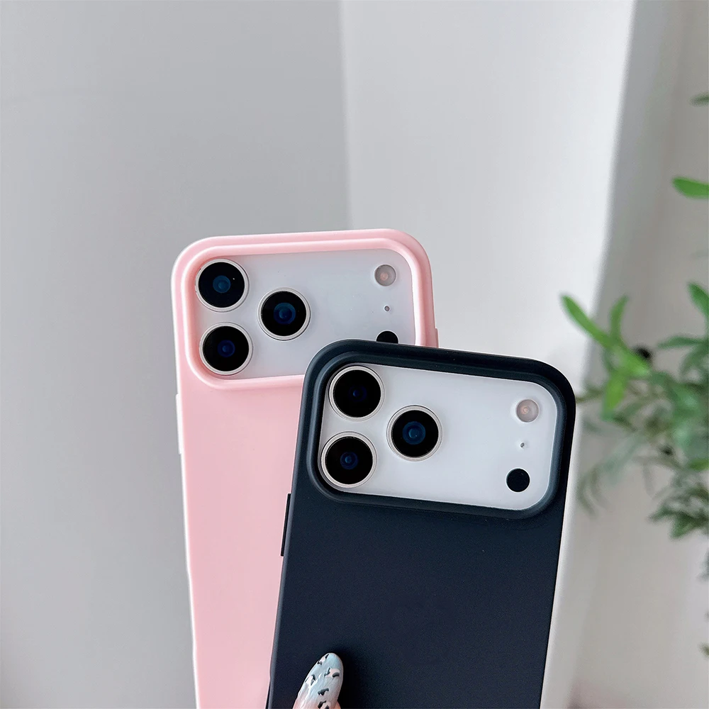 Funda de lujo de Color caramelo para iPhone 17 Air 16 15 14 13 Pro Max Plus 16e funda ultrafina suave de silicona mate carcasa de TPU 17ProMax - imagen 4