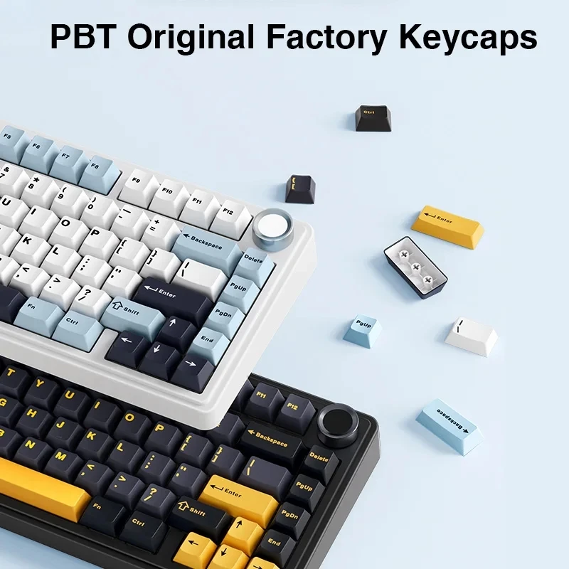Teclado mecánico AULA F75 2,4G, inalámbrico/Bluetooth/teclado mecánico para juegos por cable, puede cambiar libremente entre modos de juego/oficina - imagen 3