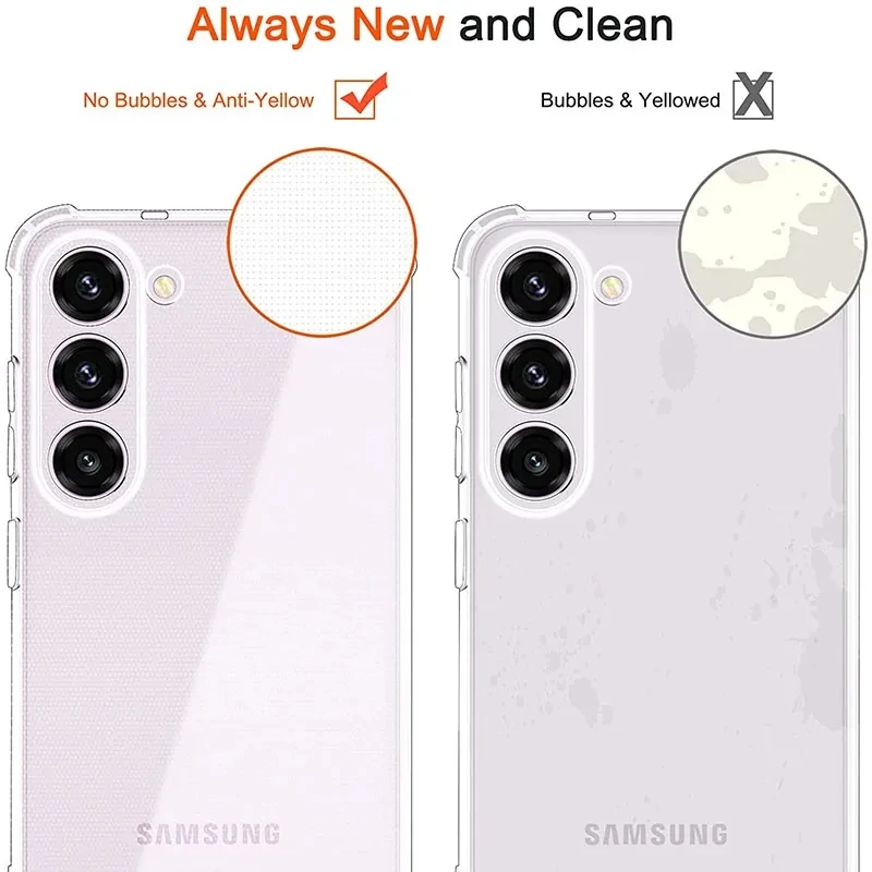 Funda de teléfono transparente de silicona suave para Samsung A25 A15 5G S24 S25 Ultra S23 Plus A14 A24 A34 A32 A42 A52 A52S A05 A55 A56 contraportada - imagen 5