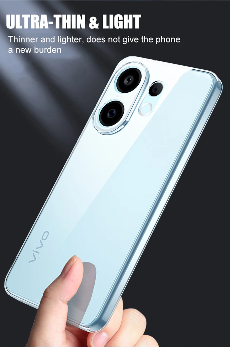 Funda suave de silicona ultrafina para Vivo X200 FE X200S X100 X100S Pro Mini carcasa trasera transparente Ultra transparente X 200 100S Pro - imagen 5