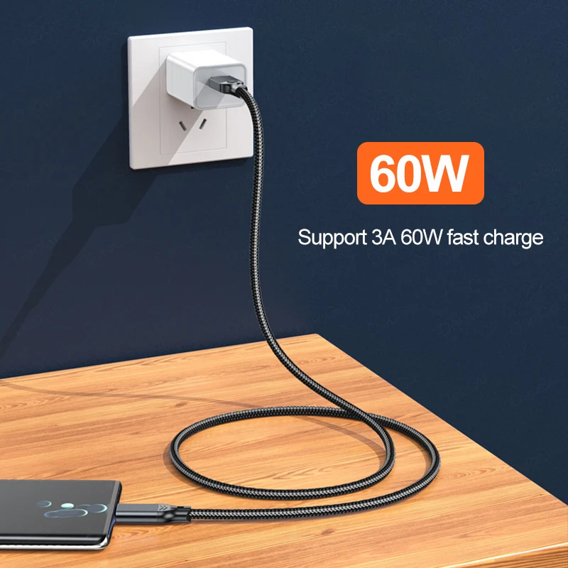 Cable USB3.2 Gen2 de 10Gbps, Cable de datos USB tipo C para disco duro externo, Cable de carga rápida de 60W para ordenador portátil, teléfono móvil 3,2 - imagen 3