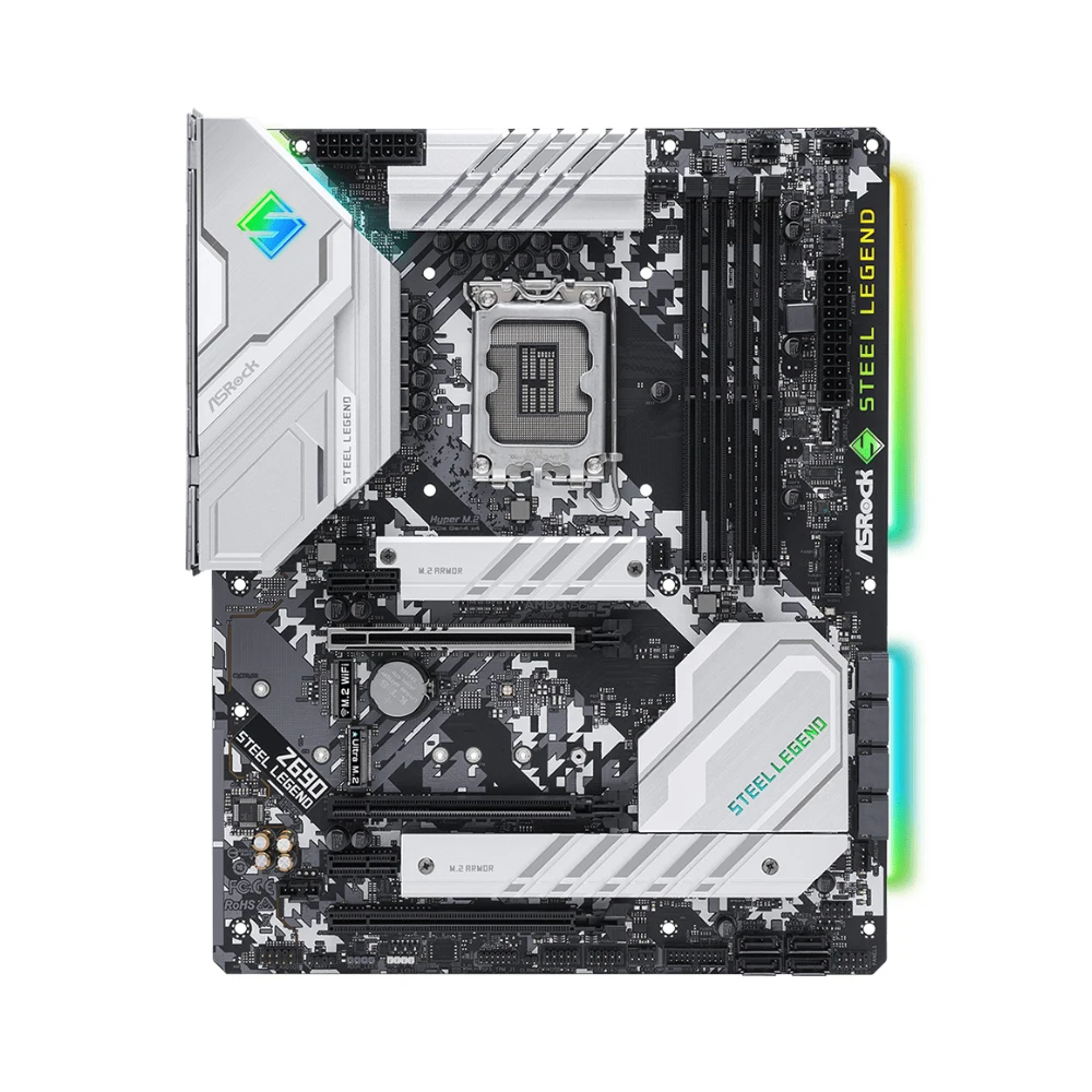 Placa base ASRock Z690 STEEL LEGEND compatible con i9-14900F i7-12700K i5-12400F CPU 4xDDR4 M.2 PCIe 5,0 ATX LGA1700 Z690 - imagen 4