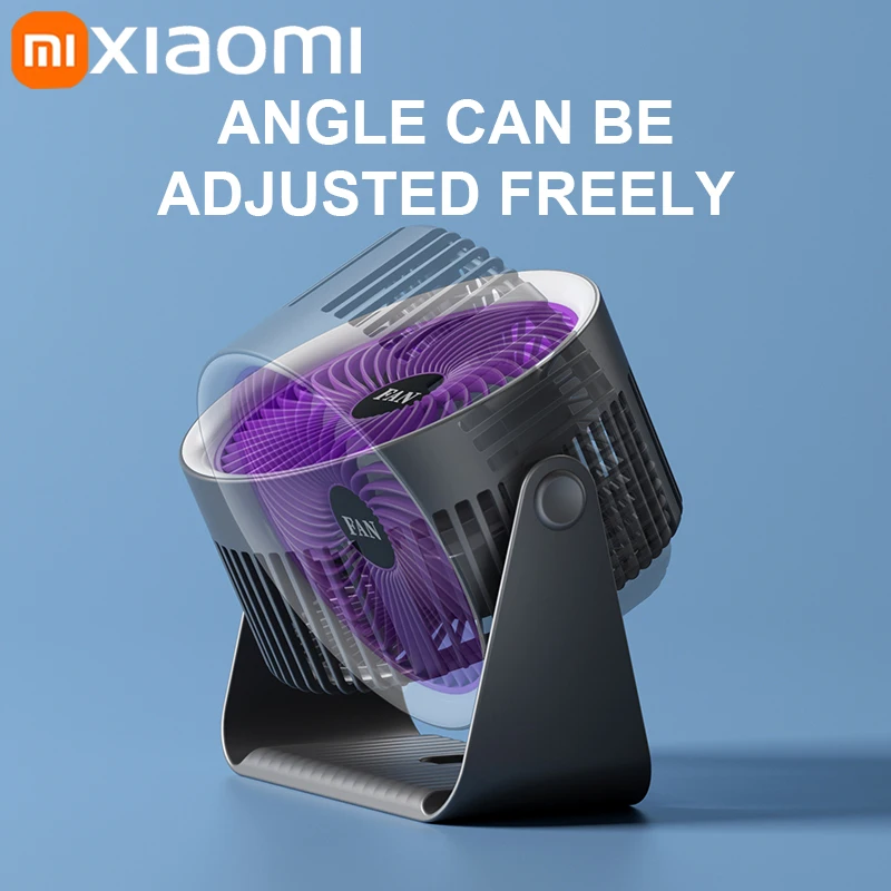 Xiaomi-ventilador eléctrico multifuncional, circulador inalámbrico, portátil, silencioso, para el hogar, ventilador de techo de pared de escritorio, Enfriador de aire para coche - imagen 3