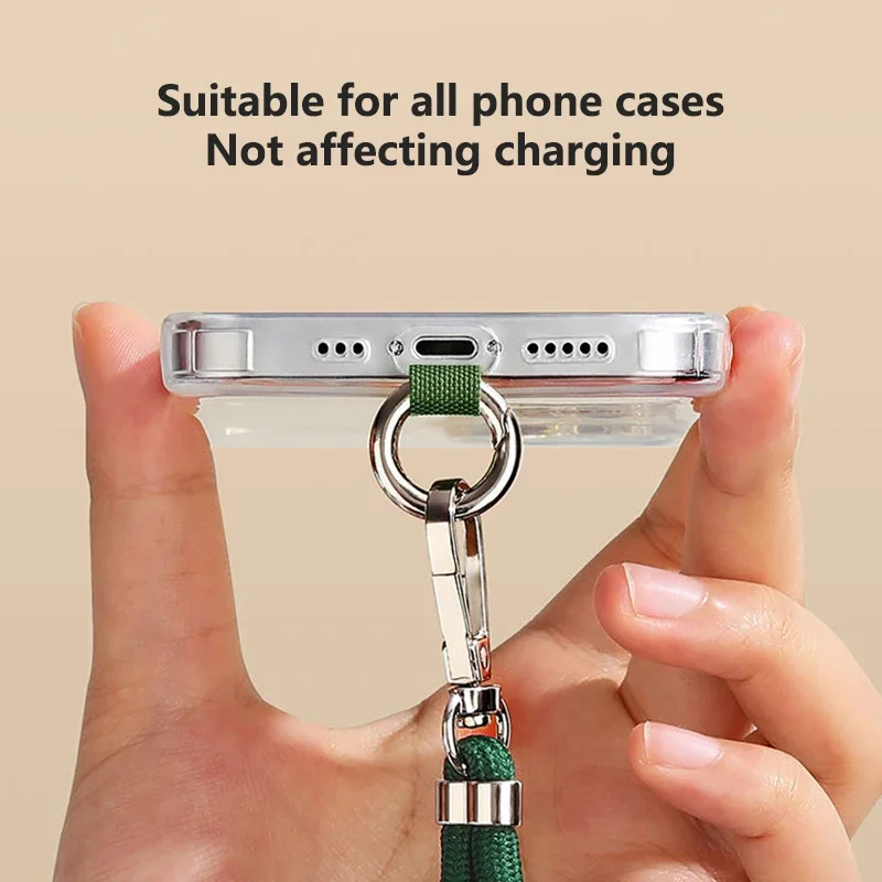 Cordón cruzado para teléfono móvil, correa para collar, ajuste Universal para teléfono móvil, cuerda colgante larga con Clip, cordón antipérdida - imagen 4