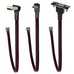 Conector USB-C, Micro y Mini USB Hembra con Cable PH2.0 de 30 cm