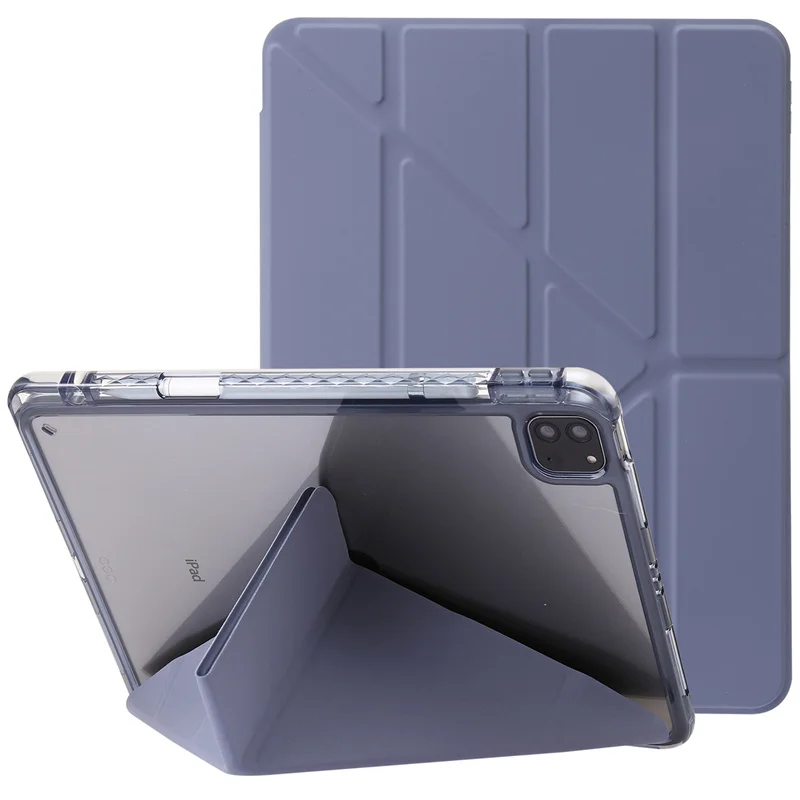 Funda de cuero para iPad Pro 13 2024, carcasa rígida de acrílico con soporte trasero para iPad Pro 11, 13 pulgadas, 2024, M4 con portalápices - imagen 4