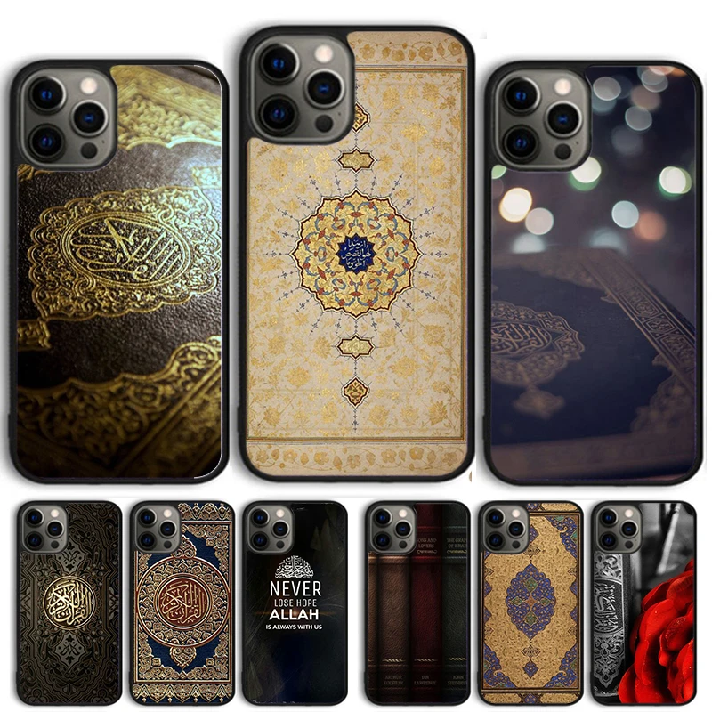 Funda de teléfono con libro islámico para iPhone 17 Air 16 15 14 11 12 13 Pro MAX Plus