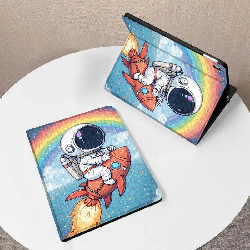 Arte de dibujos animados de astronauta para Huawei Honor Tab Magic Pad GT 6 X9 X8A X8 V8 V7 9 8 2 3 13,3 10 Pro pulgadas funda para tableta - imagen 2